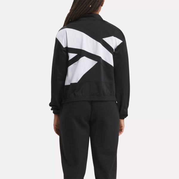Women's Reebok Identity Back Vector Tricot Track Jacket - Image 3