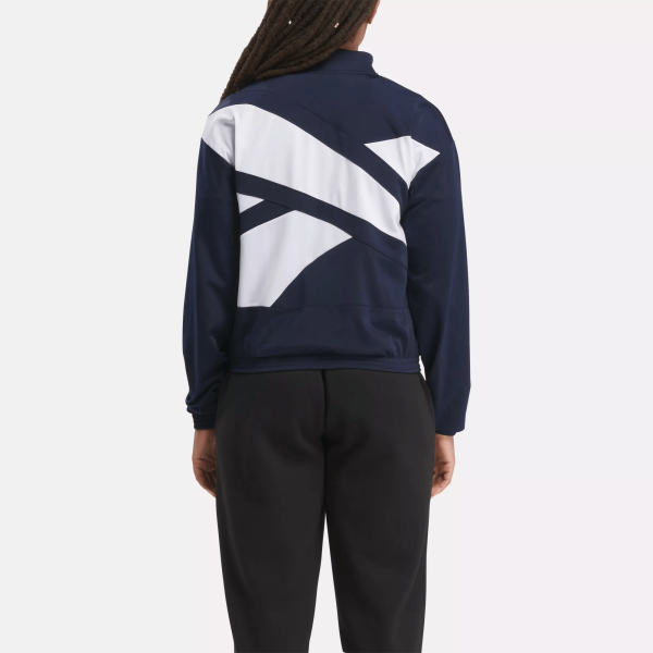 Women's Reebok Identity Back Vector Tricot Track Jacket - Image 3