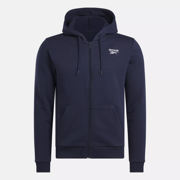 Men's Reebok Identity Small Logo Fleece Full-Zip Hoodie - Image 4