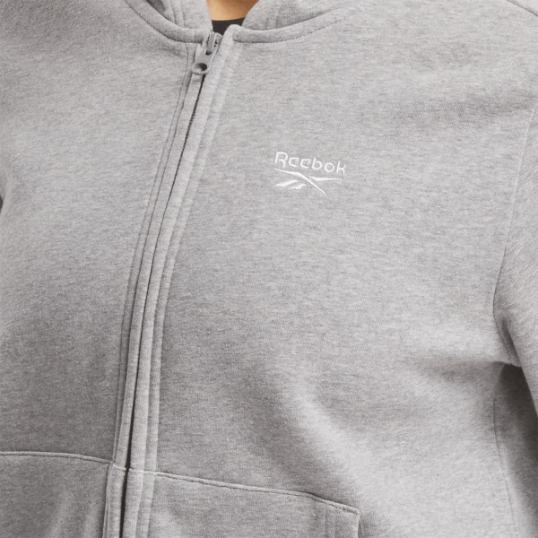 Women's Reebok Identity Small Logo Fleece Full-Zip Hoodie - Image 4