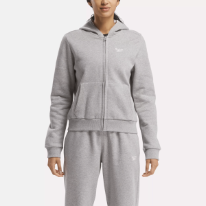 Women's Reebok Identity Small Logo Fleece Full-Zip Hoodie