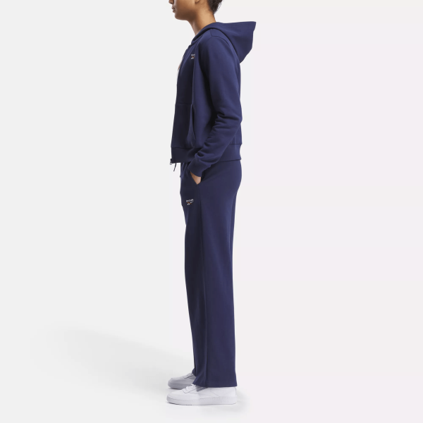 Women's Reebok Identity Small Logo Fleece Wide Leg Pants - Image 2