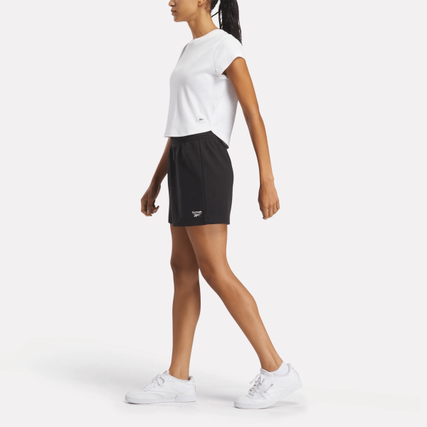 Women's Identity Small Logo French Terry Shorts 4 - Image 2
