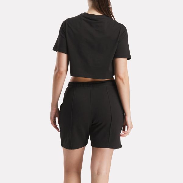 Women's Two-Color Logo Crew Cropped Short Sleeve Tee - Image 3