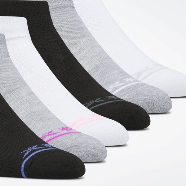 Women's Reebok Basic Quarter Socks 6 Pairs - Image 2