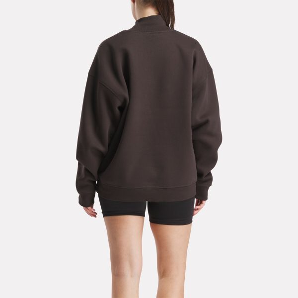 Women's Longline Roll Neck Sweatshirt - Image 3