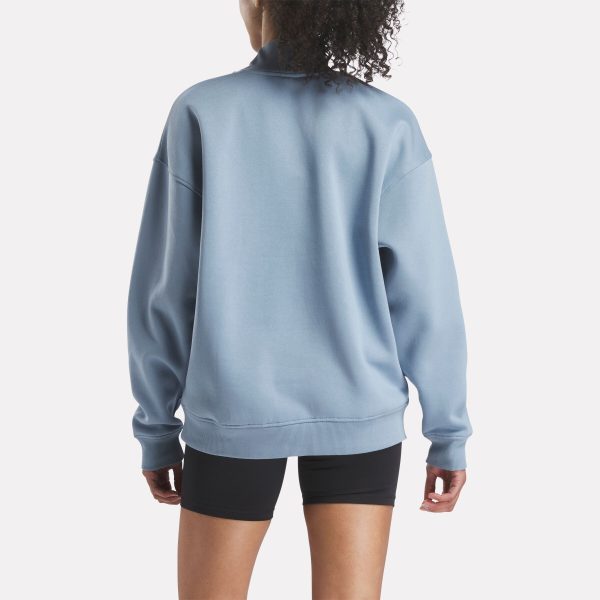 Women's Longline Roll Neck Sweatshirt - Image 3