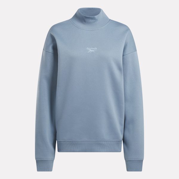 Women's Longline Roll Neck Sweatshirt - Image 4