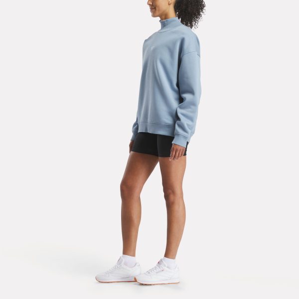 Women's Longline Roll Neck Sweatshirt - Image 2