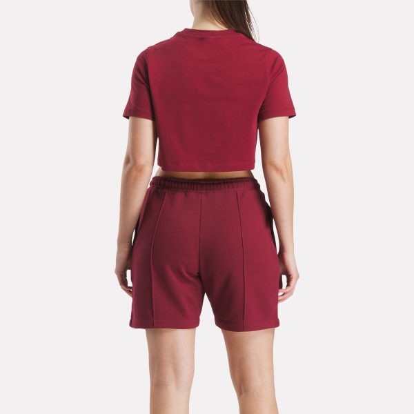 Women's Two-Color Logo Crew Cropped Short Sleeve Tee - Image 3