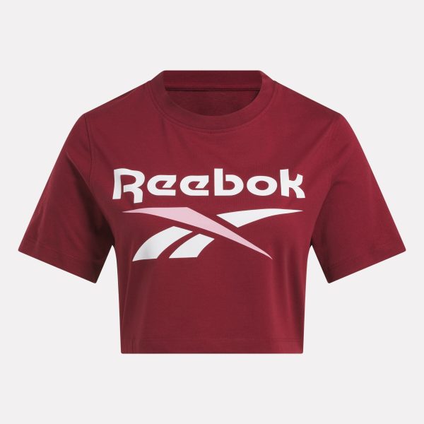 Women's Two-Color Logo Crew Cropped Short Sleeve Tee - Image 4
