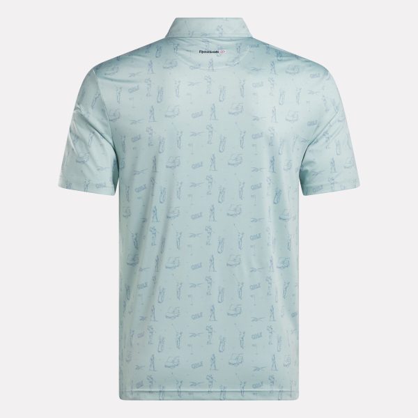 Men's Short Sleeve Tournament Etching Print Polo Shirt - Image 5
