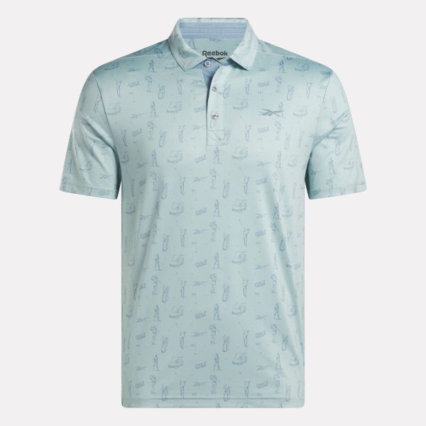 Men's Short Sleeve Tournament Etching Print Polo Shirt - Image 4