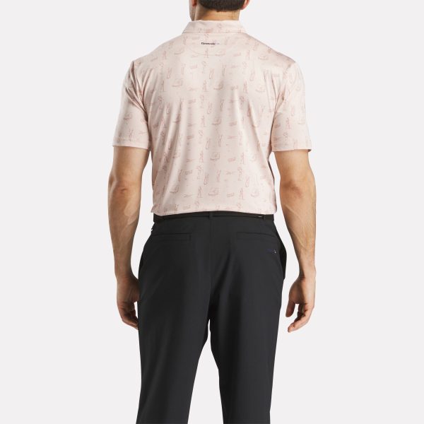 Men's Short Sleeve Tournament Etching Print Polo Shirt - Image 3