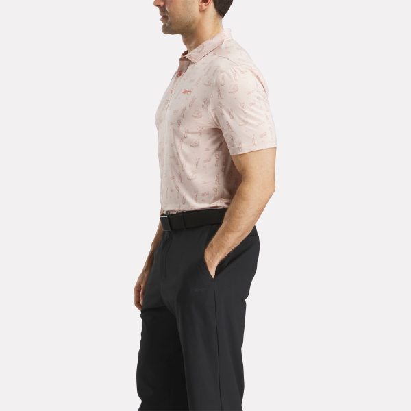 Men's Short Sleeve Tournament Etching Print Polo Shirt - Image 2