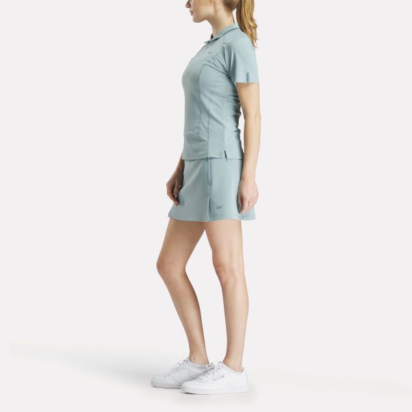 Women's Short Sleeve Zip Bodycon Golf Polo Shirt - Image 3