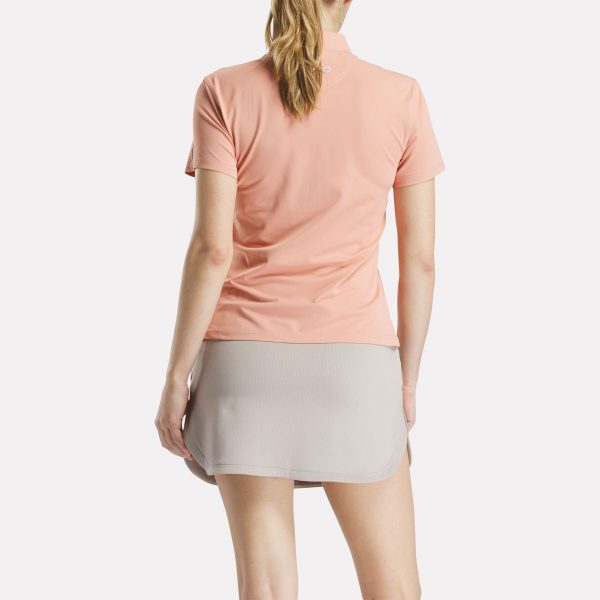 Women's Short Sleeve Stretch Pique Placket Polo Shirt - Image 5