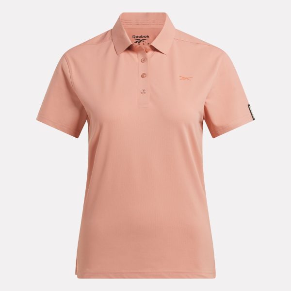 Women's Short Sleeve Stretch Pique Placket Polo Shirt - Image 2