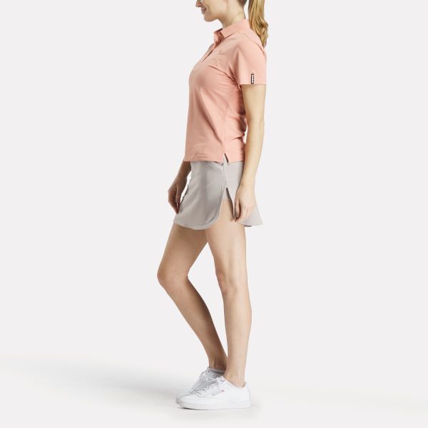 Women's Short Sleeve Stretch Pique Placket Polo Shirt - Image 3