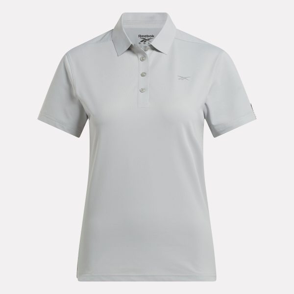 Women's Short Sleeve Stretch Pique Placket Polo Shirt - Image 2
