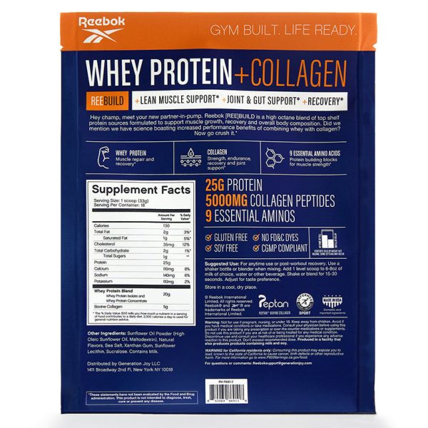 Reebok ReeBuild Whey Protein + Collagen - Image 3